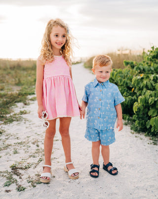 Waves Shirt and Shorts Set