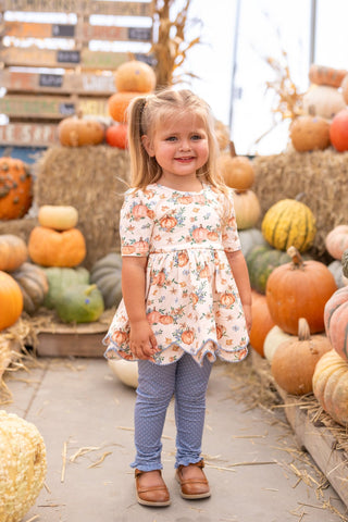 Pumpkin Party Scallop Tunic Set