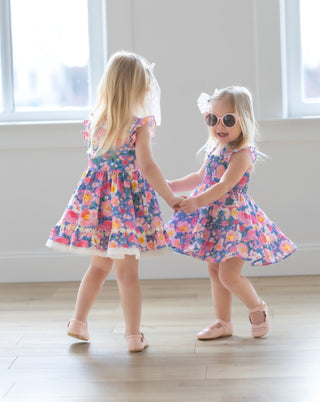 Whimsical Garden Smocked Dress