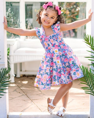 Whimsical Garden Smocked Dress