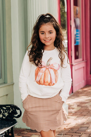 Pumpkin Bow Sweatshirt