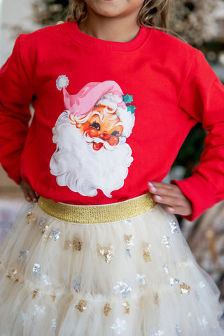 Girls Santa's Sweetheart Sweatshirt