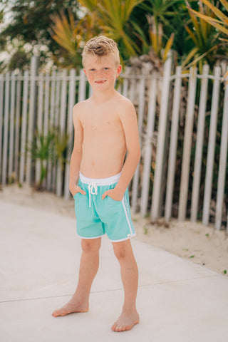 Seafoam Green Swim Shorts