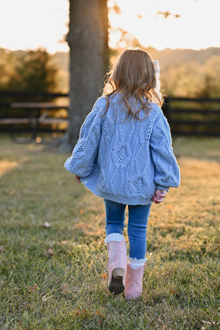 Blue Cardigan