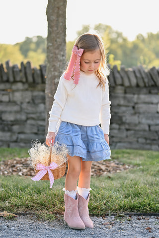 Dusty Pink Suede Boots