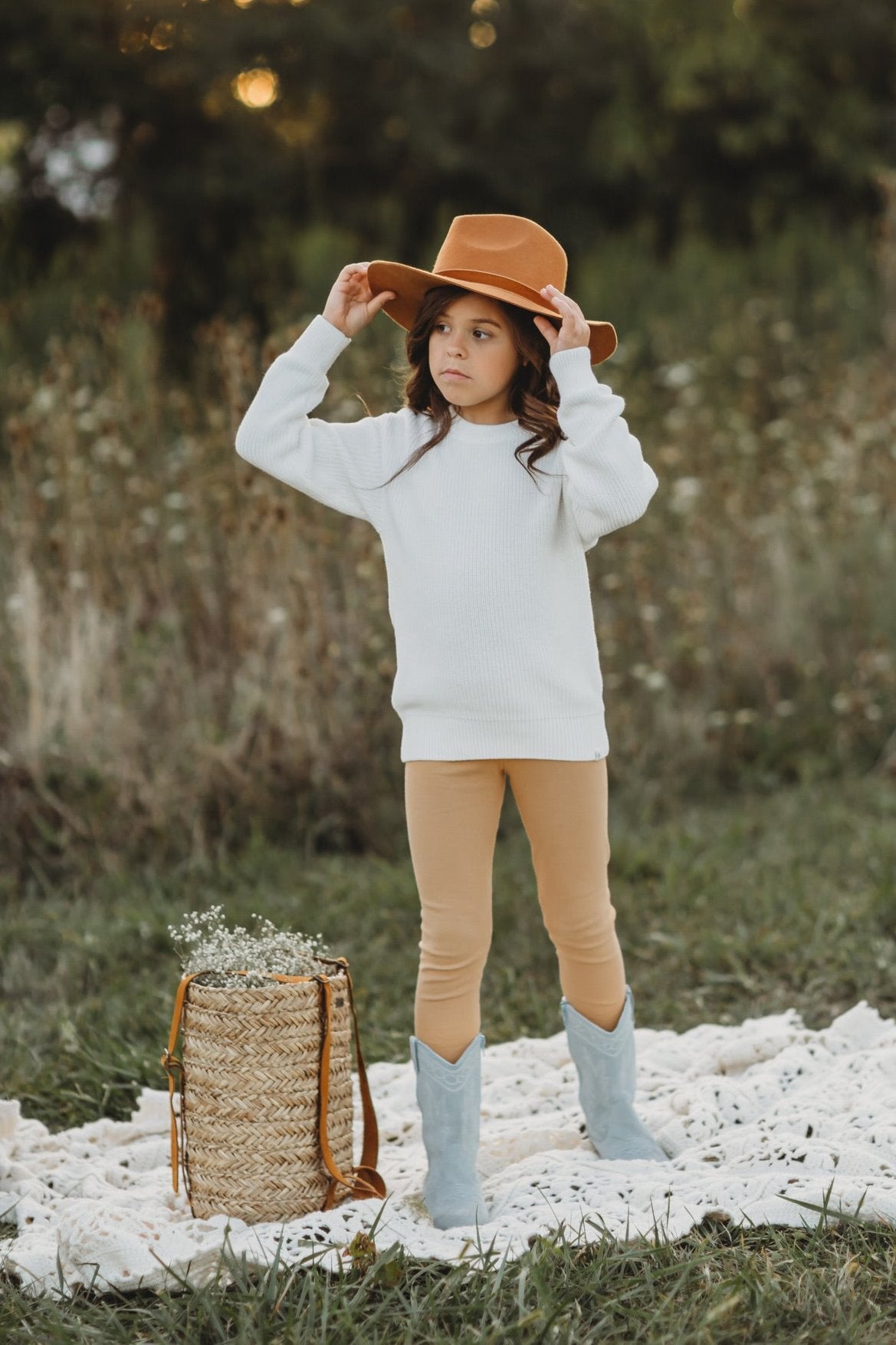 Light Blue Suede Boots