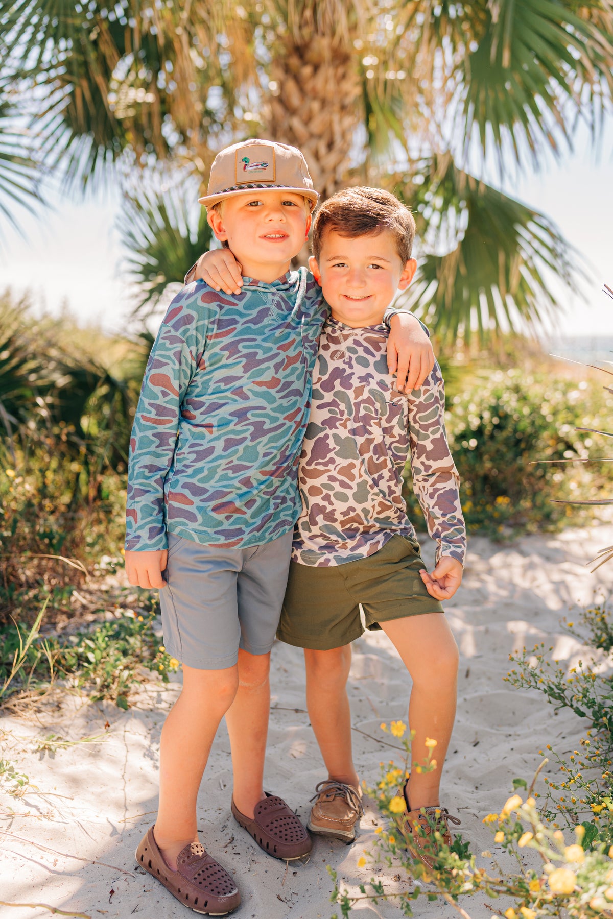 Kid&#39;s Coastal Camo Bamboo Hoodie