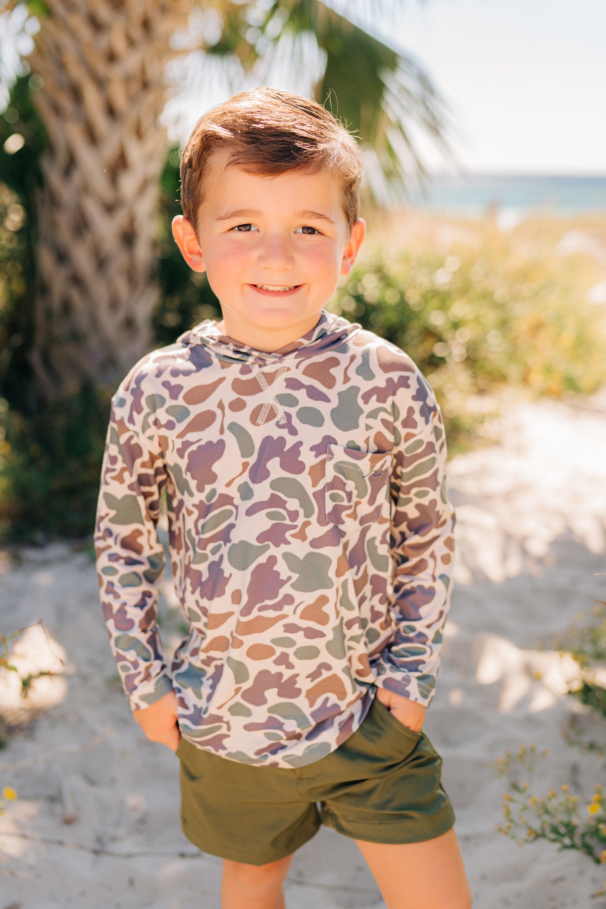 Kid&#39;s In The Woods Camo Bamboo Hoodie