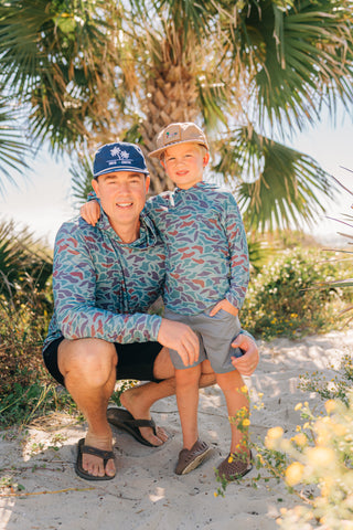 Kid's Coastal Camo Bamboo Hoodie