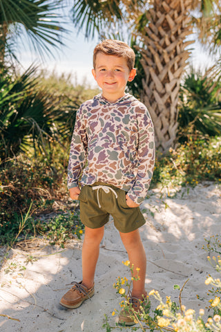 Kid's In The Woods Camo Bamboo Hoodie