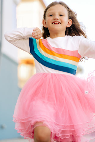 Rainbow Dreams Dress and Bloomer Set