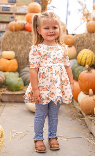 Pumpkin Party Scallop Tunic Set