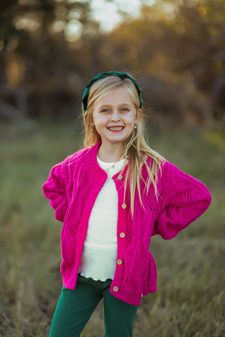 Fuchsia Cardigan