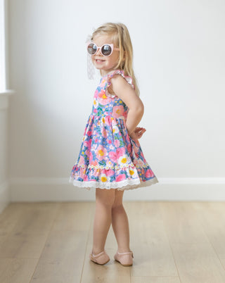 Whimsical Garden Dress and Bloomer Set