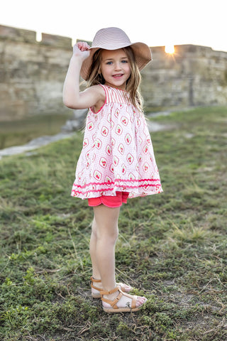 Strawberry Stripe Tunic Set