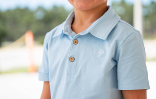 Soft Blue Polo