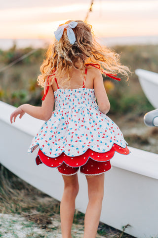 Bomb Pop Scallop Tunic Set