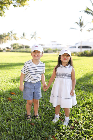 American Flag Baseball Hat (Boys): Youth (Ages 2-7)