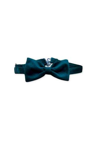 Evergreen Velvet Jacket and Bow Tie Set